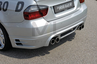 Rieger 00053407 BMW 3 Series E90 E91 Rear Diffuser 5 | ML Performance UK Car Parts