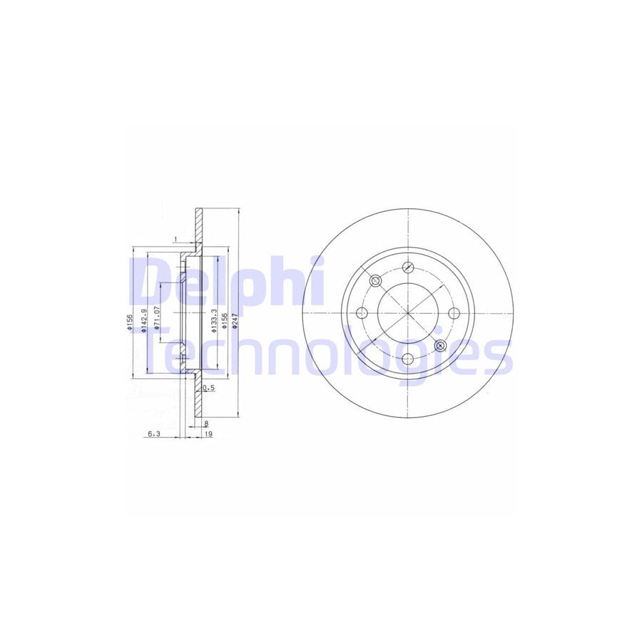 Delphi Bg2800 Brake Disc