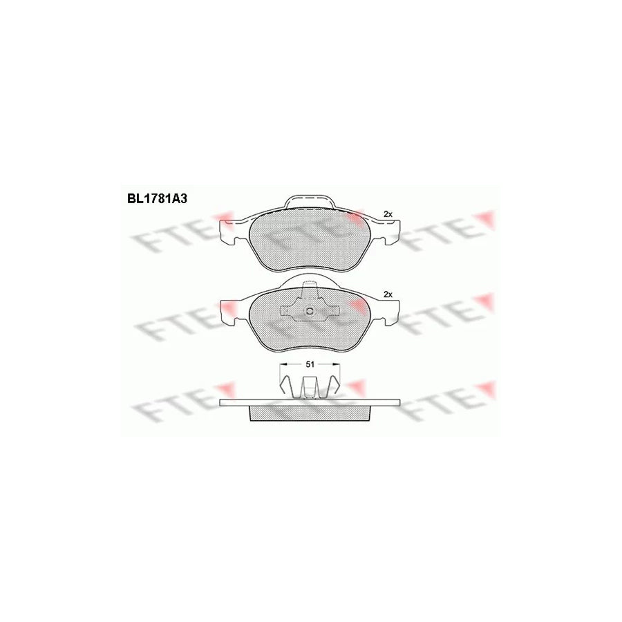 Fte 9010351 Brake Pad Set | ML Performance UK Car Parts