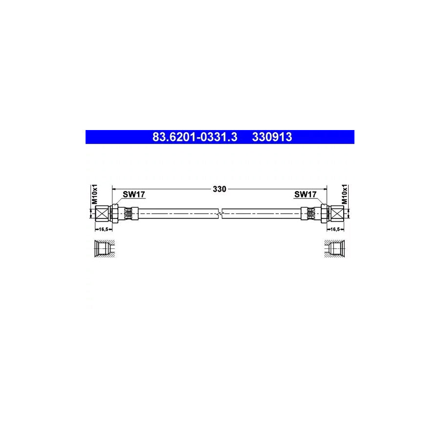 ATE 83.6201-0331.3 Brake Hose