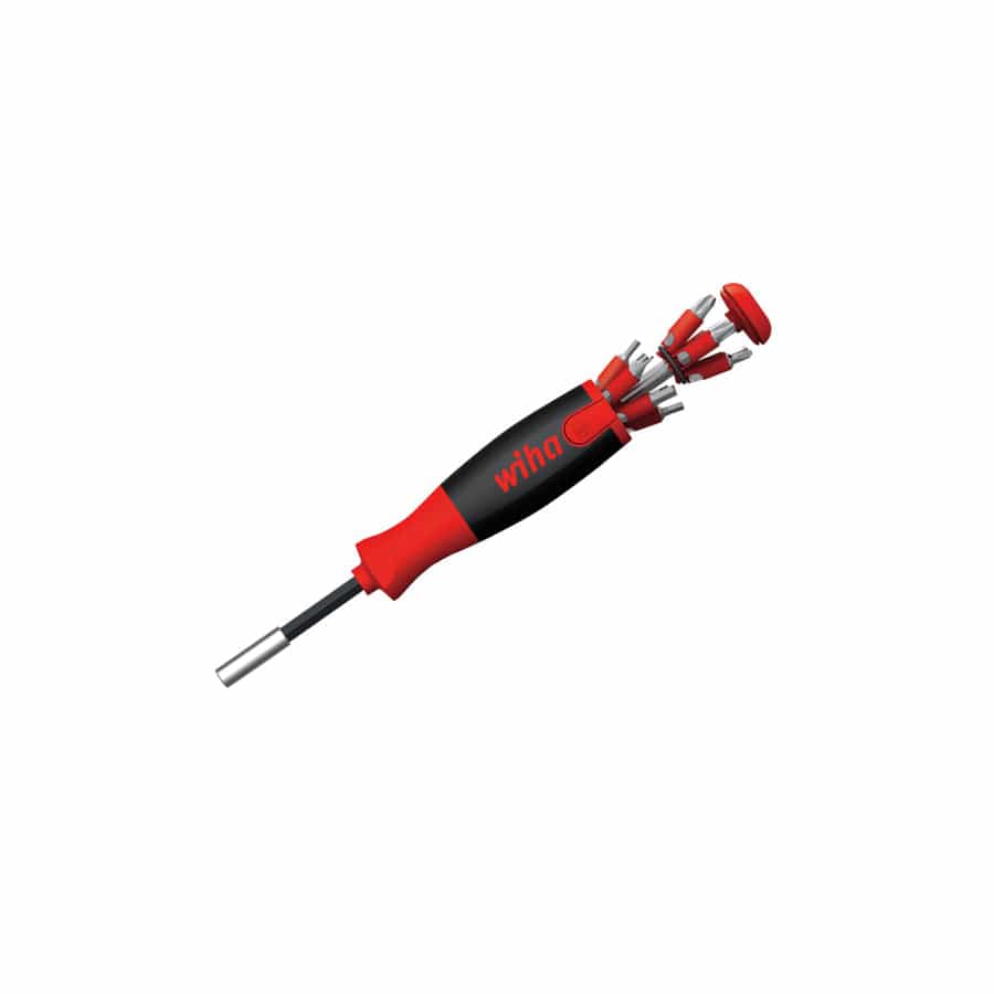 Wiha WHA38606 LiftUp 25 Magnetic Screwdriver with Bit Magazine (SL, PH, PZ, TX, Hex) | ML Performance UK