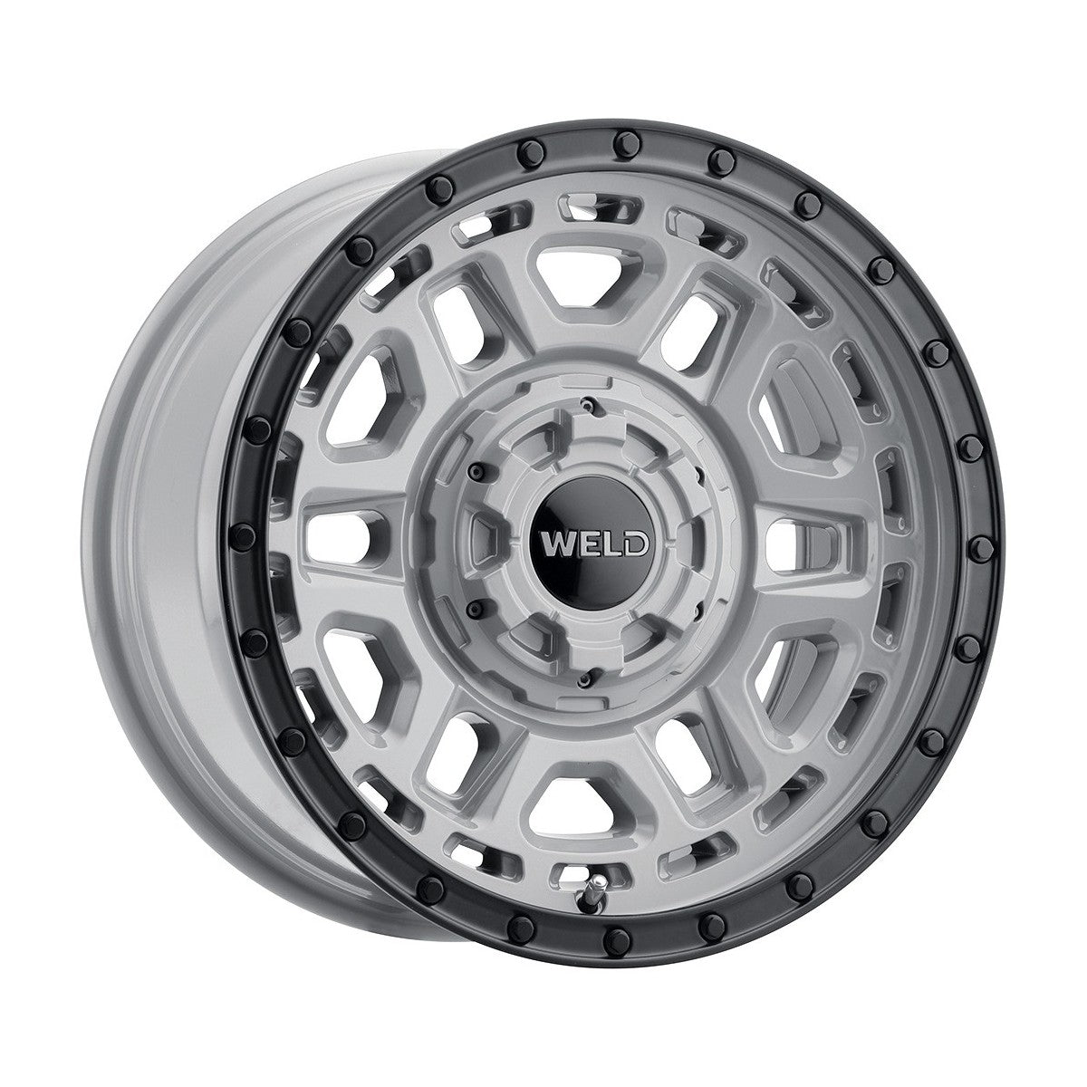 Weld W16979026451-P2 Crux W169 Wheel 17x9 5x127 ET-12 BS4.5 Gloss Armor Gray - Satin Black