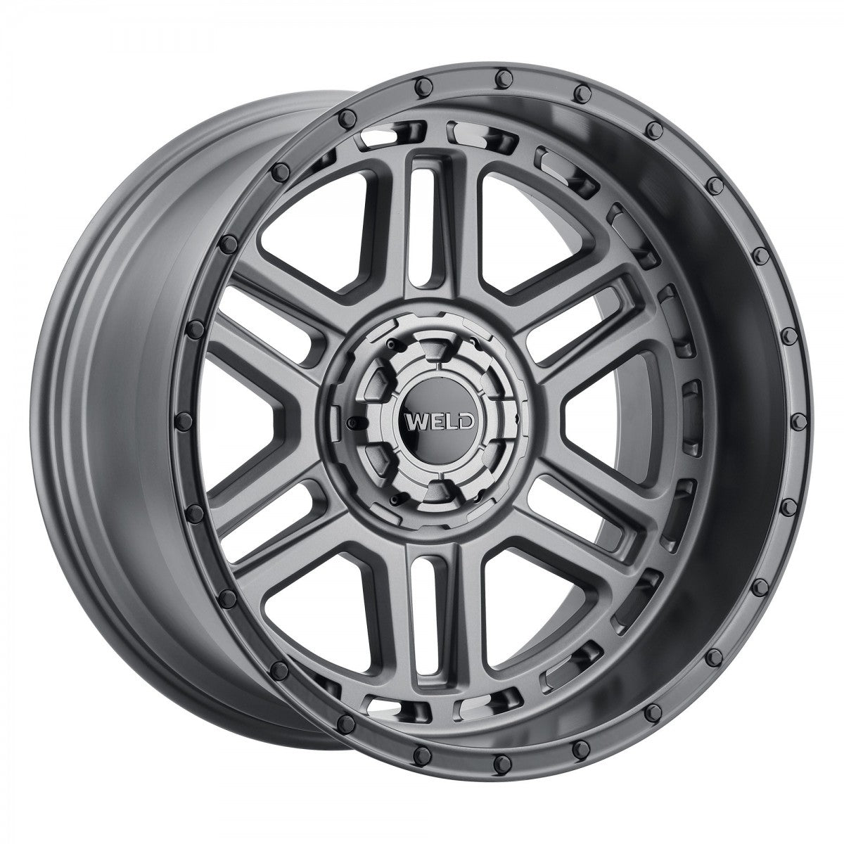 Weld W22122057475 Crux W221 Wheel 22x12 5x127 ET-44 BS4.75 Satin Gunmetal - Satin Black