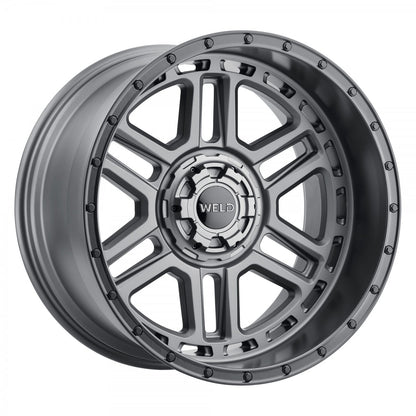 Weld W22122057475 Crux W221 Wheel 22x12 5x127 ET-44 BS4.75 Satin Gunmetal - Satin Black