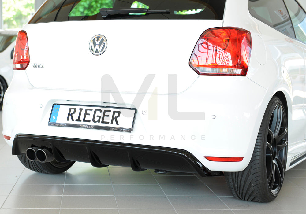 Rieger 00088039 VW 6R Mk6 Polo Rear Diffuser 7 | ML Performance UK Car Parts