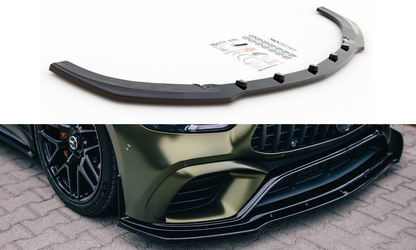 Maxton Design ME-GT-4D-AMG-FD2T Front Splitter V.2 Mercedes Benz AMG GT 63S 4-Door Coupe Aero | ML Performance UK Car Parts