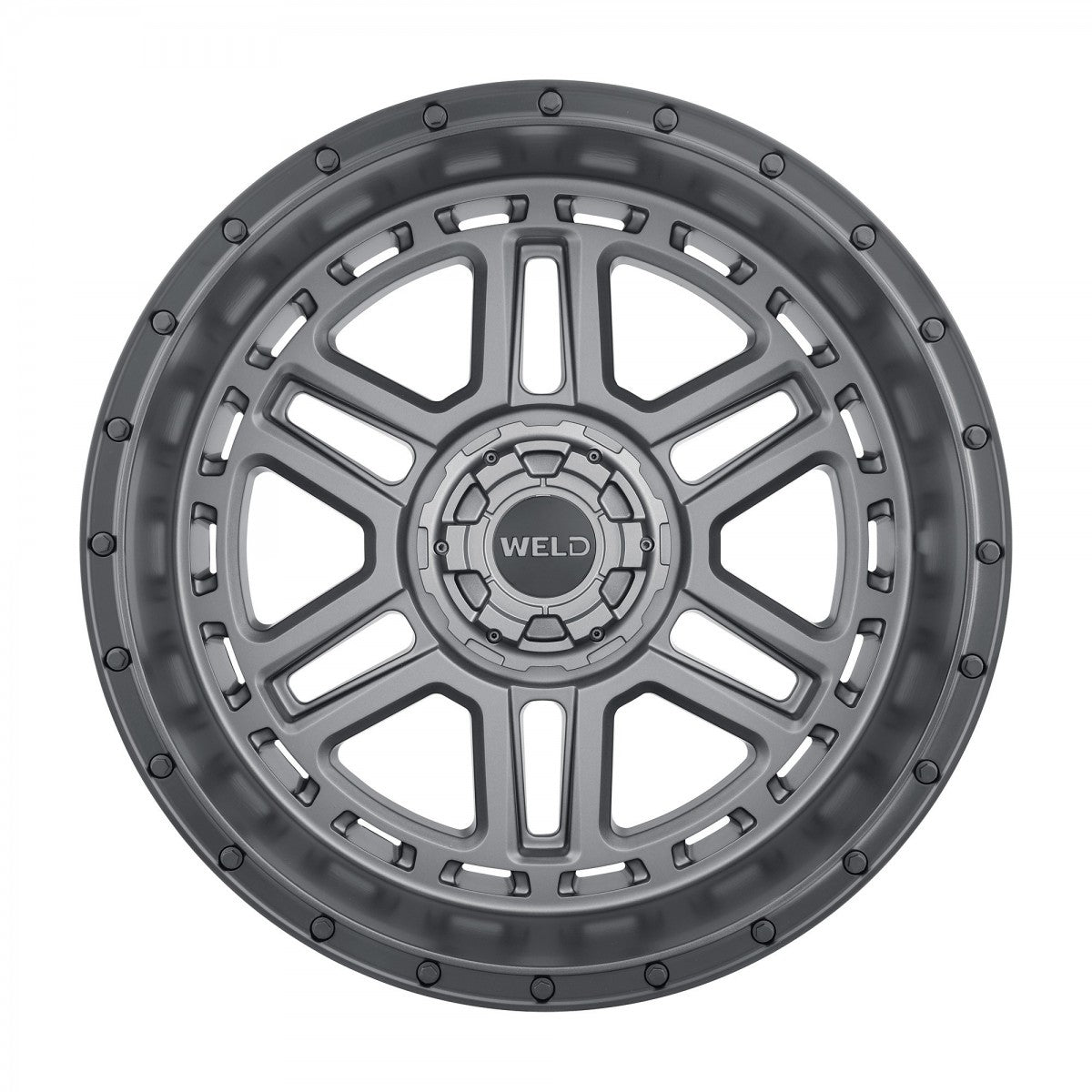 Weld W22122057475-P2 Crux W221 Wheel 22x12 5x139.7 ET-44 BS4.75 Satin Gunmetal - Satin Black