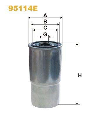 WIX Filters 95114E Fuel Filter For Renault Trucks Mascott