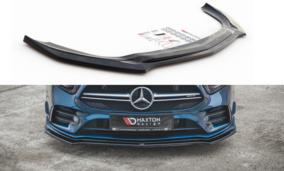 Maxton Design ME-A-177-35-FD2T Front Splitter V.2 Mercedes Benz A35 AMG / AMG-Line W177 | ML Performance UK Car Parts