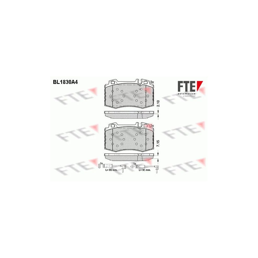 Fte BL1830A4 Brake Pad Set | ML Performance UK Car Parts