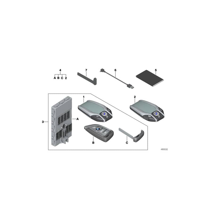 Genuine BMW 51212458288 G01 Set With Radio Rem.Ctrl.W.Bdc - Sport ECE+ROW (Inc. X3) | ML Performance UK Car Parts