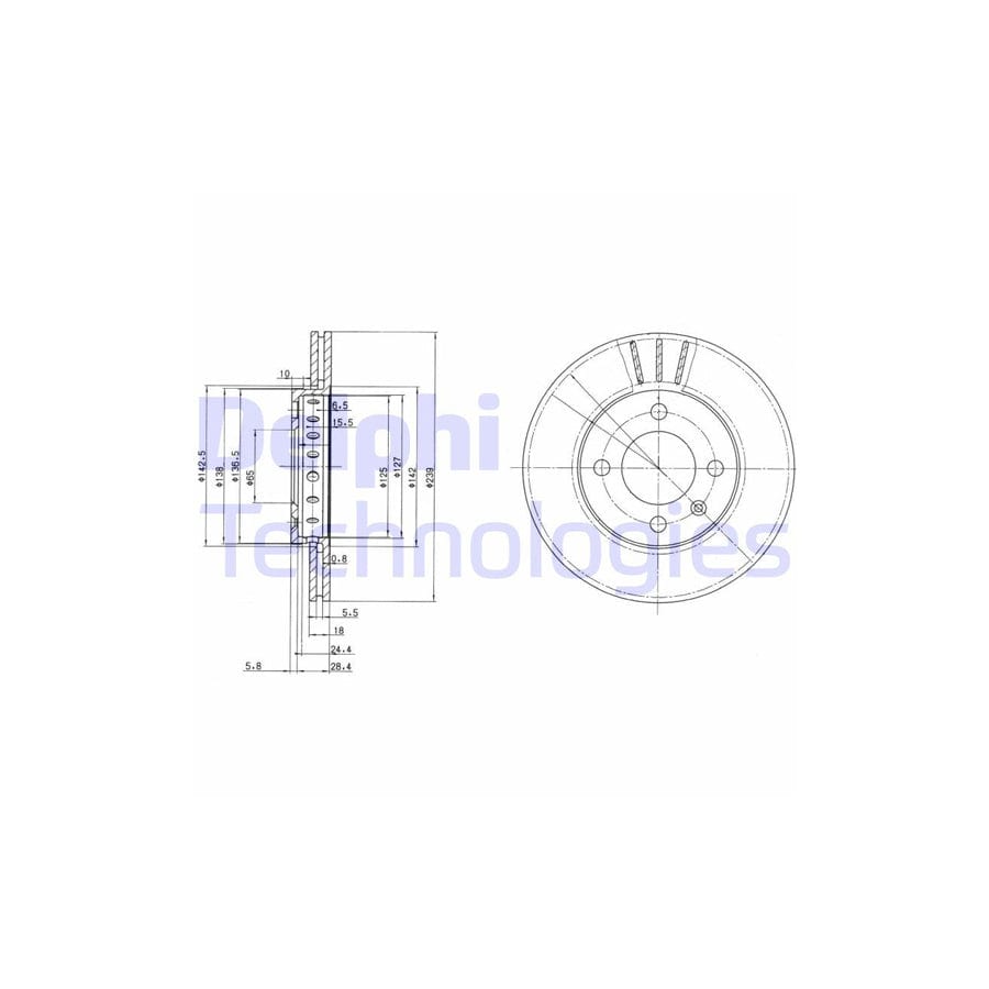 Delphi Bg2982 Brake Disc