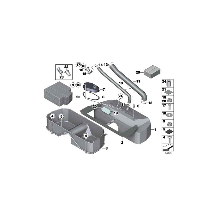 Genuine BMW 41008436096 Countersunk Head Screw M5X18 10.9 ZNSW (Inc. M4 GT4) | ML Performance UK Car Parts