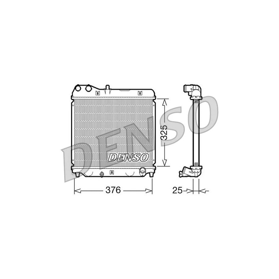 Denso DRM40015 Drm40015 Engine Radiator For Honda Jazz Hatchback (Gd, Ge3, Ge2) | ML Performance UK