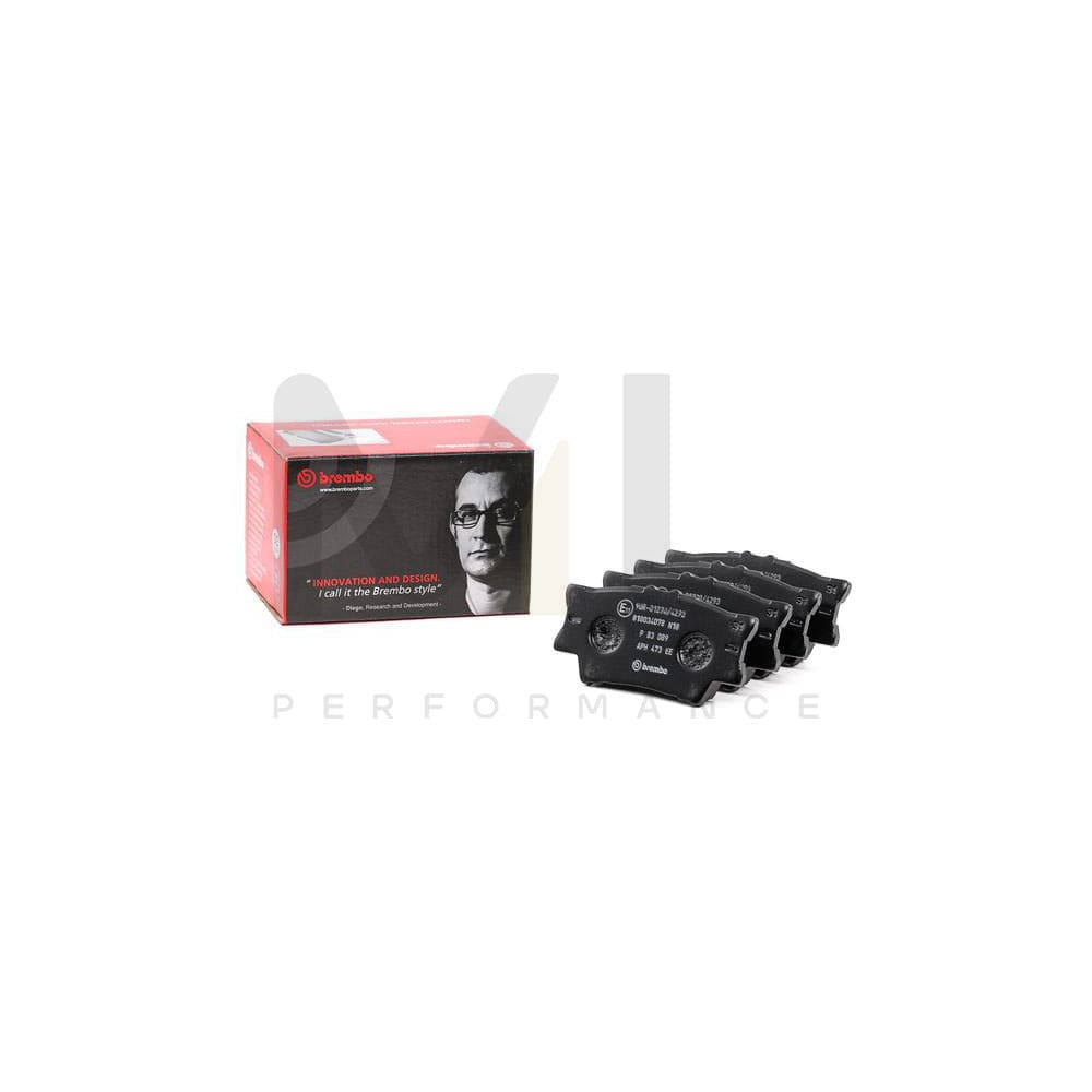 Brembo P 83 089 Brake Pad Set Excl. Wear Warning Contact | ML Performance Car Parts