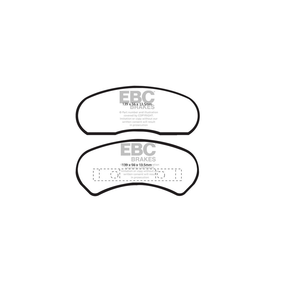 EBC DP41527R Ford Holden Yellowstuff Front Brake Pads (Inc. Fairlane, Falcon, Monaro) 2 | ML Performance UK Car Parts