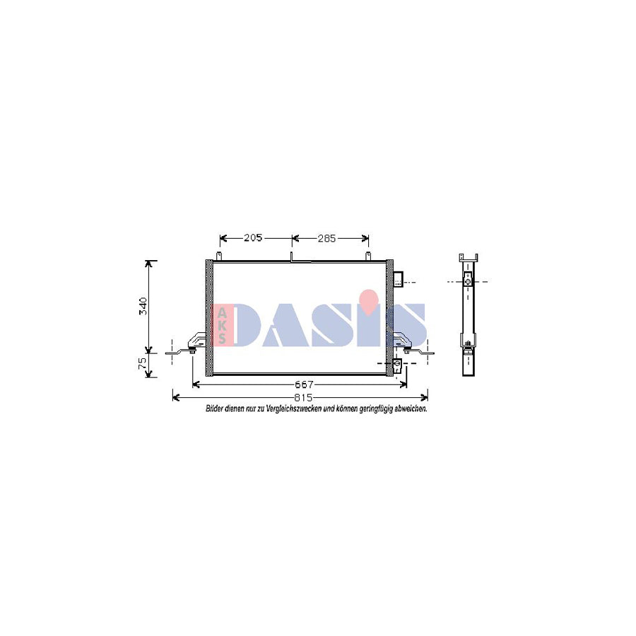 AKS Dasis 092420N Air Conditioning Condenser For Ford Scorpio | ML Performance UK