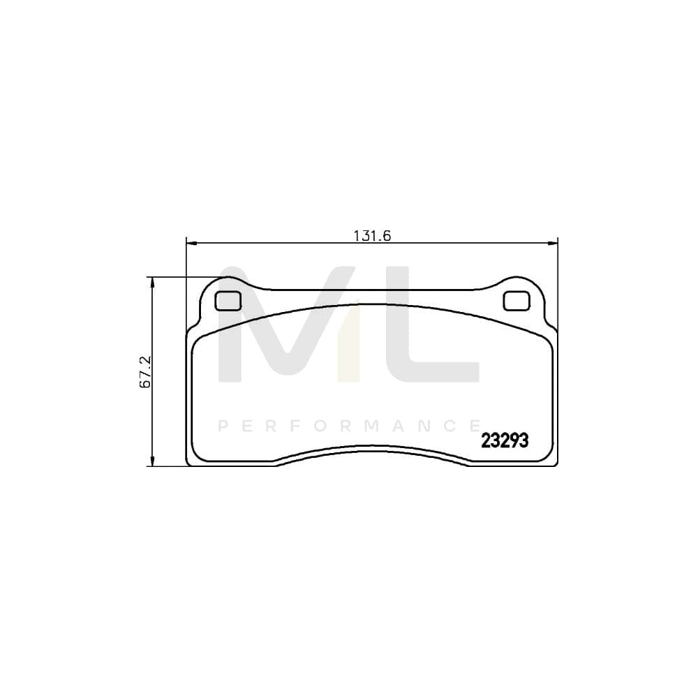 Hella 8DB 355 008-981 Brake Pad Set Not Prepared For Wear Indicator | ML Performance Car Parts