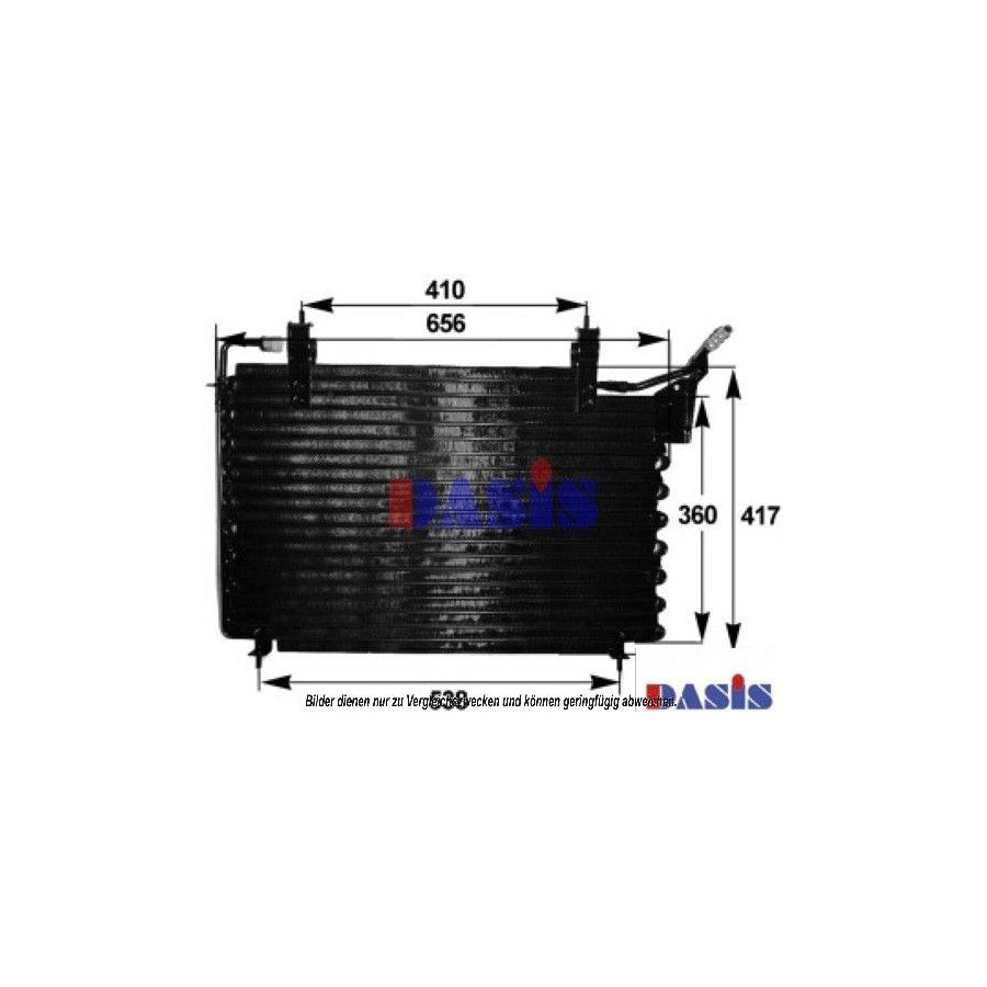 AKS Dasis 022110N Air Conditioning Condenser For Jaguar Xj Saloon (Xj40, Xj81) | ML Performance UK