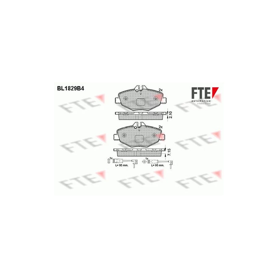 Fte BL1829B4 Brake Pad Set Suitable For Mercedes-Benz E-Class | ML Performance UK Car Parts