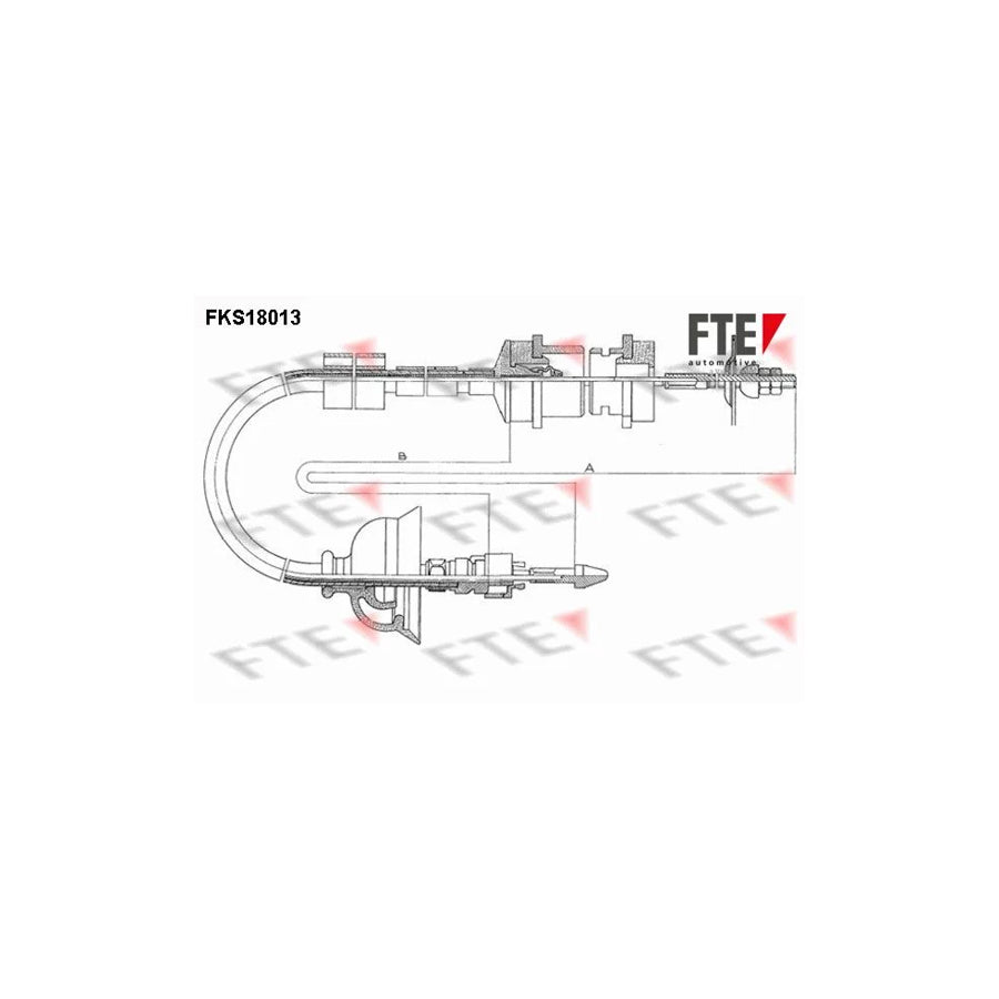 Fte FKS18013 Clutch Cable For Peugeot 405 | ML Performance UK Car Parts