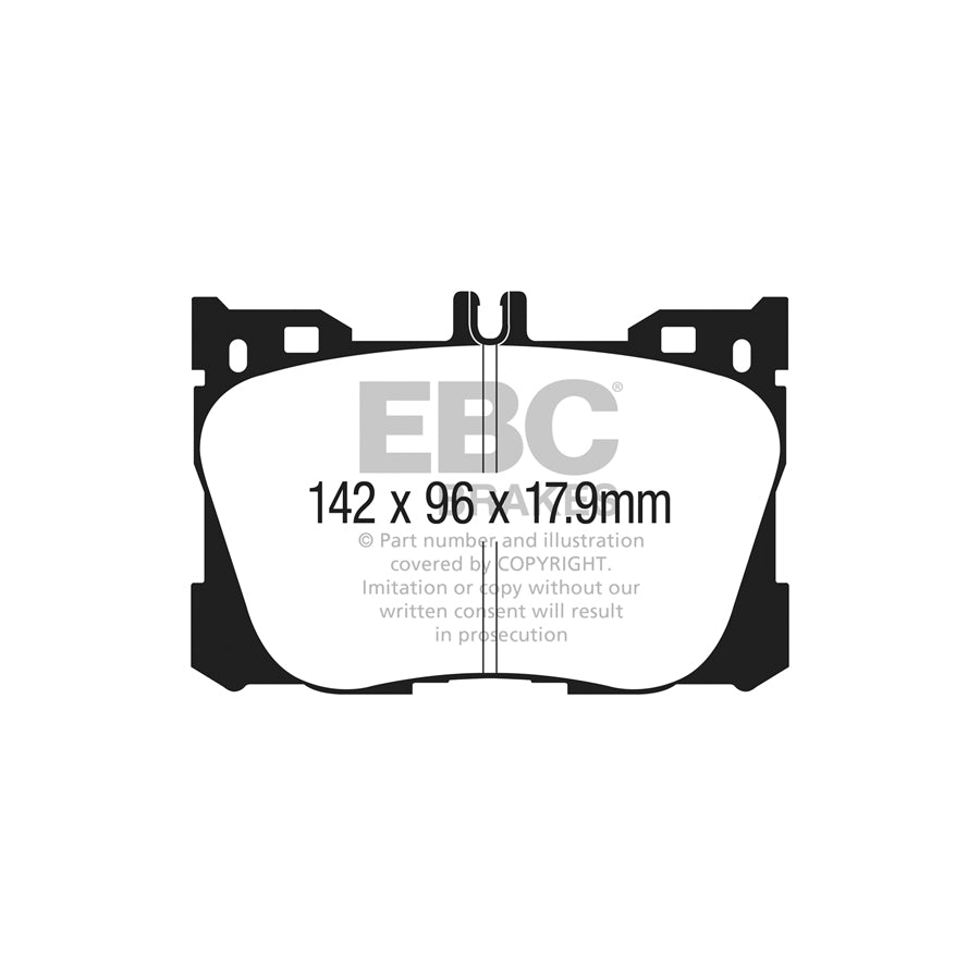 EBC DPX3070 Mercedes-Benz W/S213 A/C238 X/C253 Ultimax Front Brake Pads - TRW/ATE Caliper 2 | ML Performance UK Car Parts