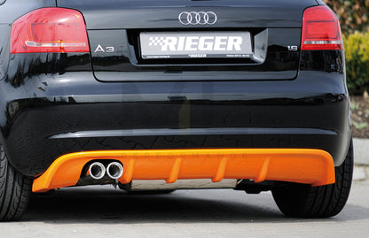 Rieger 00056776 Audi 8P A3 Rear Diffuser 1 | ML Performance UK Car Parts