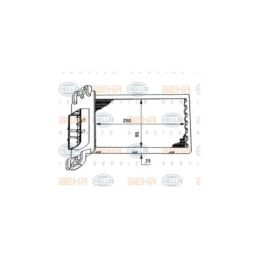 Hella 8FH 351 311-271 Heater Matrix