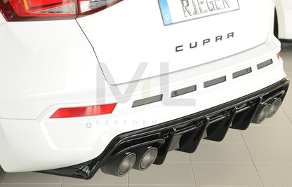 Rieger 00088231 SEAT 5FP Ateca Cupra Rear Diffuser 2 | ML Performance UK Car Parts