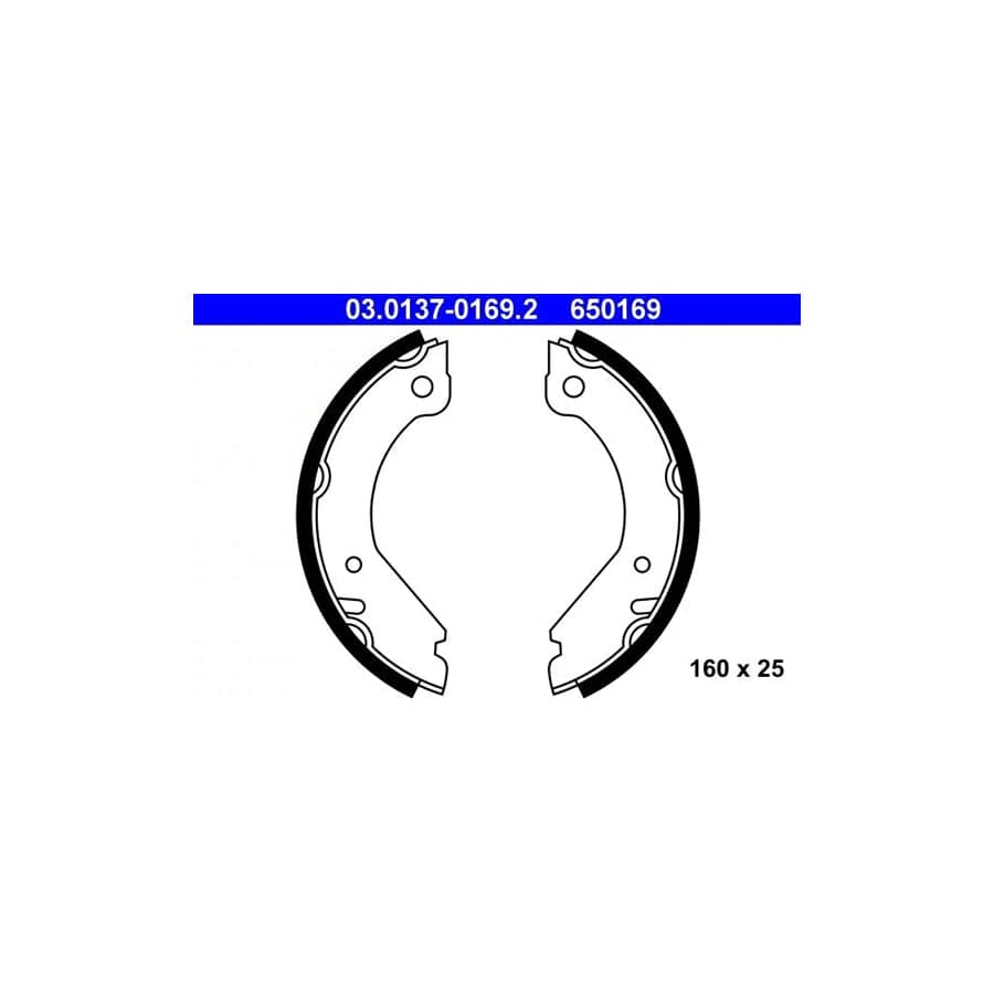 ATE 03.0137-0169.2 Handbrake Shoes