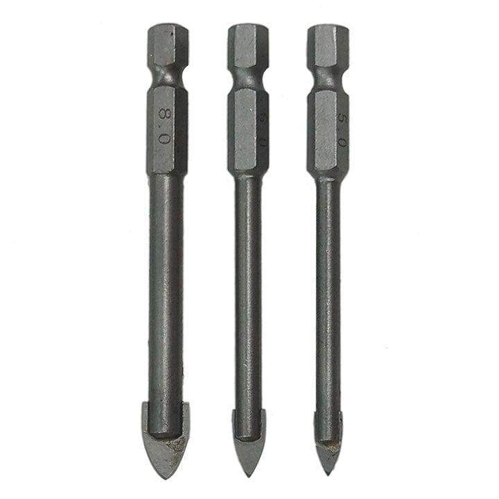 Amtech 3pcs. Hex Tile & Glass Drill Bit Set | ML Performance DIY & Power Tools