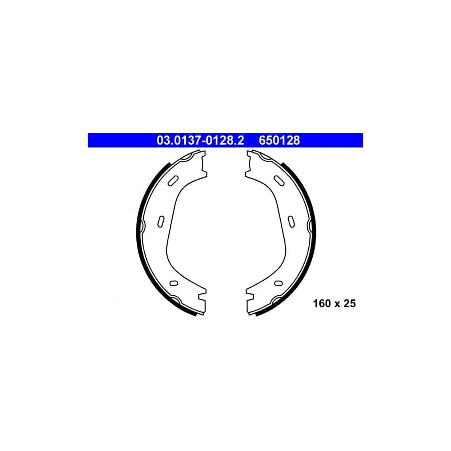 ATE 03.0137-0128.2 Handbrake Shoes