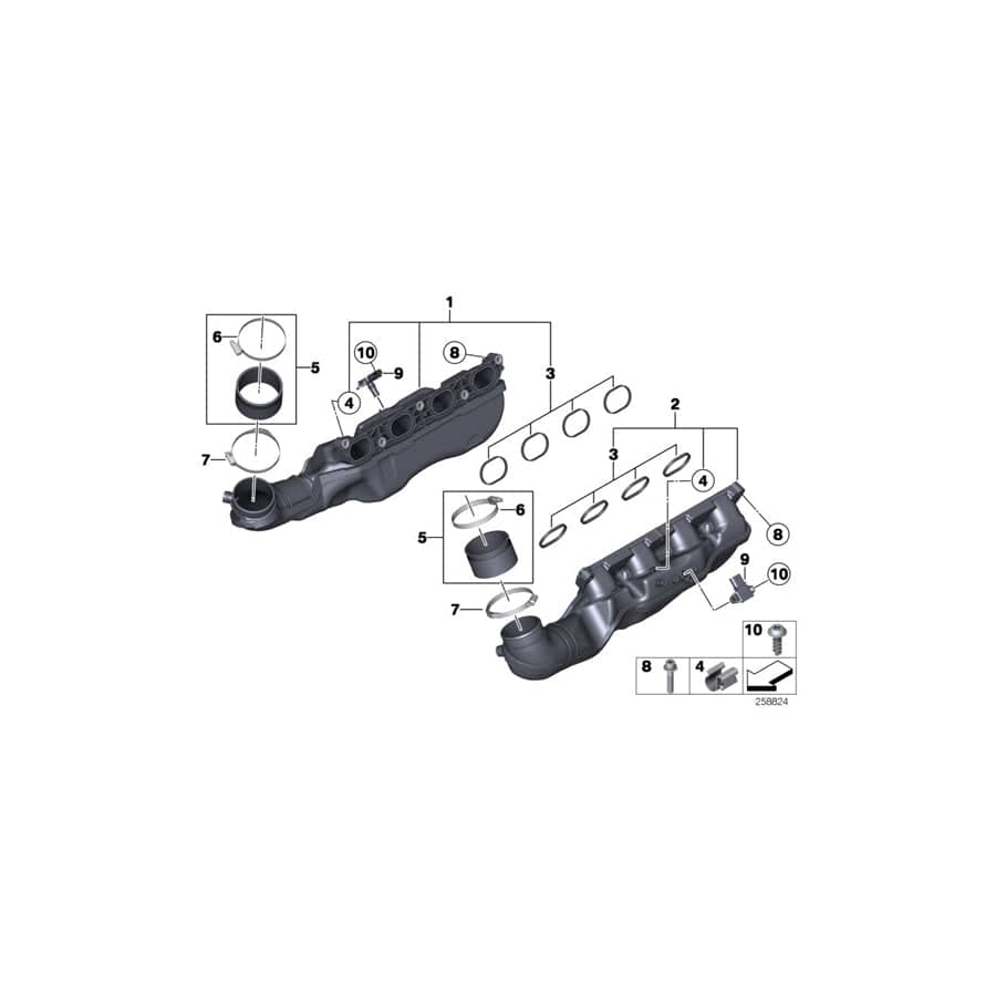 Genuine BMW 11618416336 Air Collector RECHTS/RH (Inc. M6 GT3) | ML Performance UK Car Parts