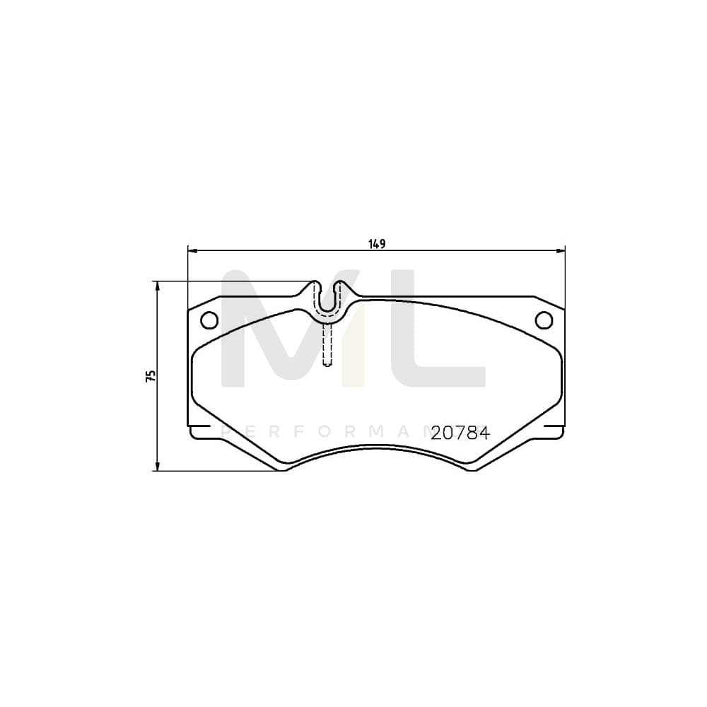 Hella 8DB 355 006-061 Brake Pad Set Prepared For Wear Indicator | ML Performance Car Parts