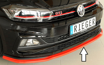 Rieger 00047220 VW Polo AW Front Splitter (Inc. Polo AW GTI) 3 | ML Performance UK Car Parts