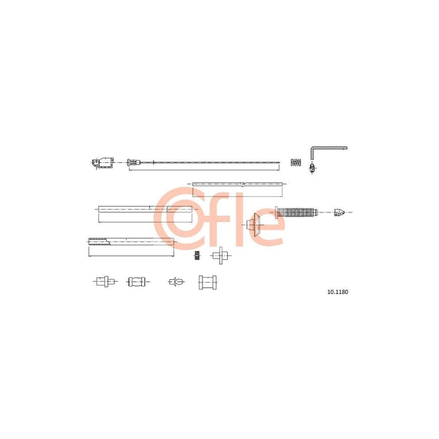 COFLE 10.1180 Throttle Cable | ML Performance UK Car Parts