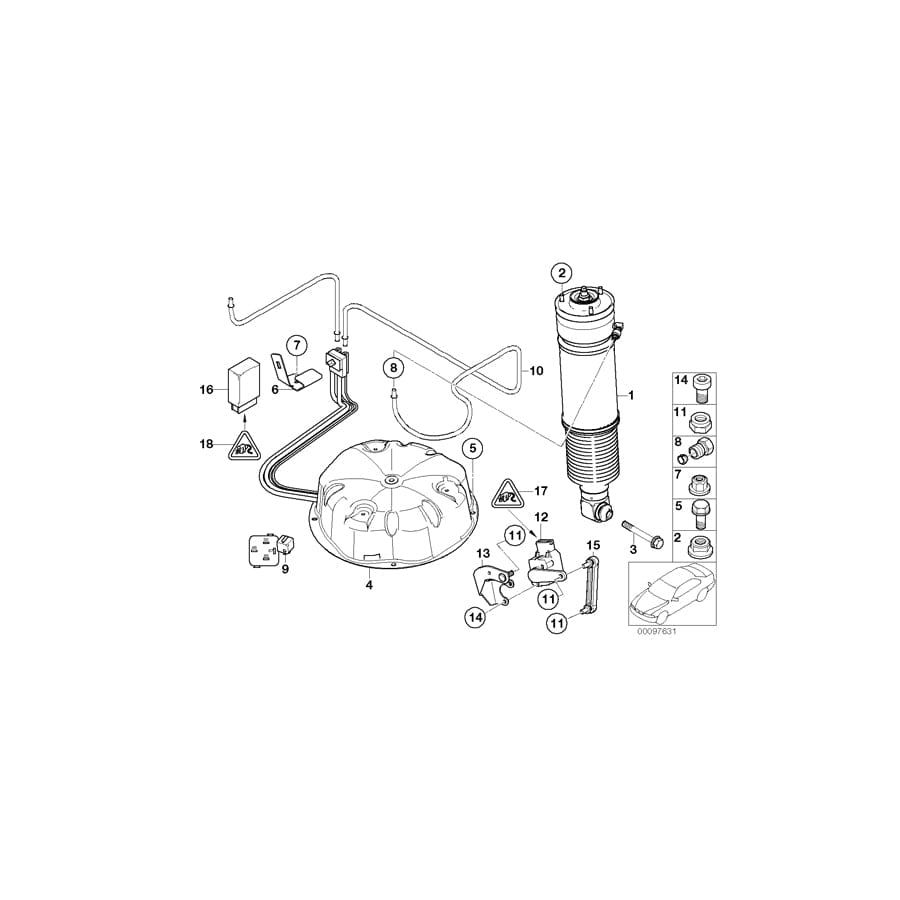 Genuine BMW 61131383740 E65 E66 Lock (Inc. 740d, 740i & 745d) | ML Performance UK Car Parts