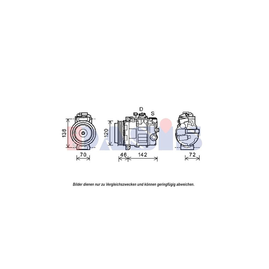 AKS Dasis 852604N Compressor, Air Conditioning | ML Performance UK