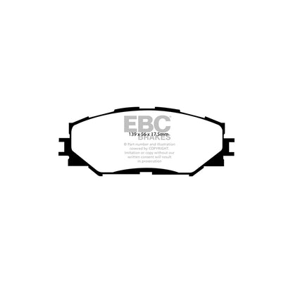 EBC DP21791 Subaru Toyota Greenstuff Front Brake Pads - Akebono/ATE Caliper 2 | ML Performance UK Car Parts