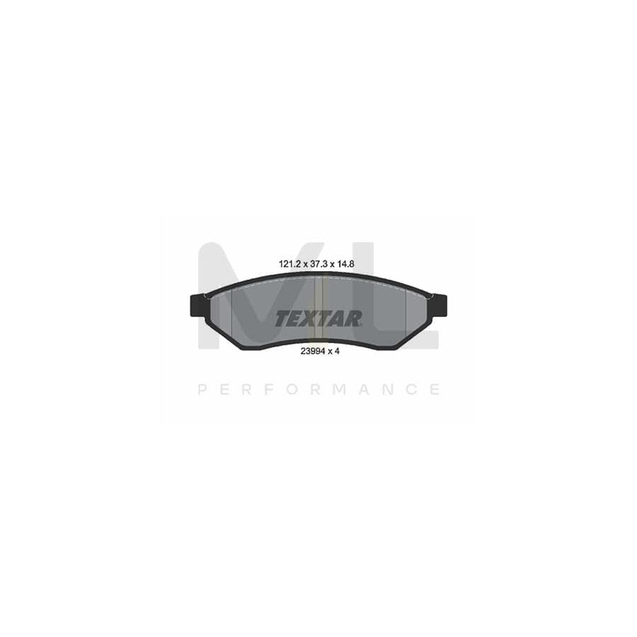 TEXTAR 2399401 Brake pad set not prepared for wear indicator | ML Performance Car Parts