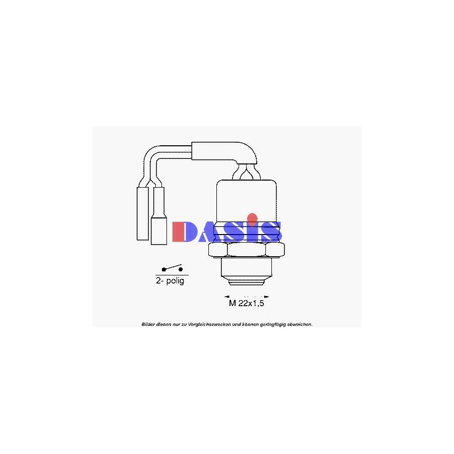 AKS Dasis 752006N Temperature Switch, Radiator Fan | ML Performance UK