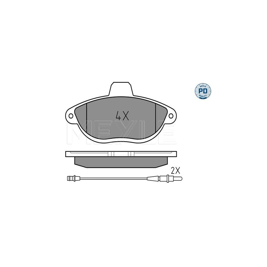 Meyle 025 230 4218/Pd Brake Pad Set