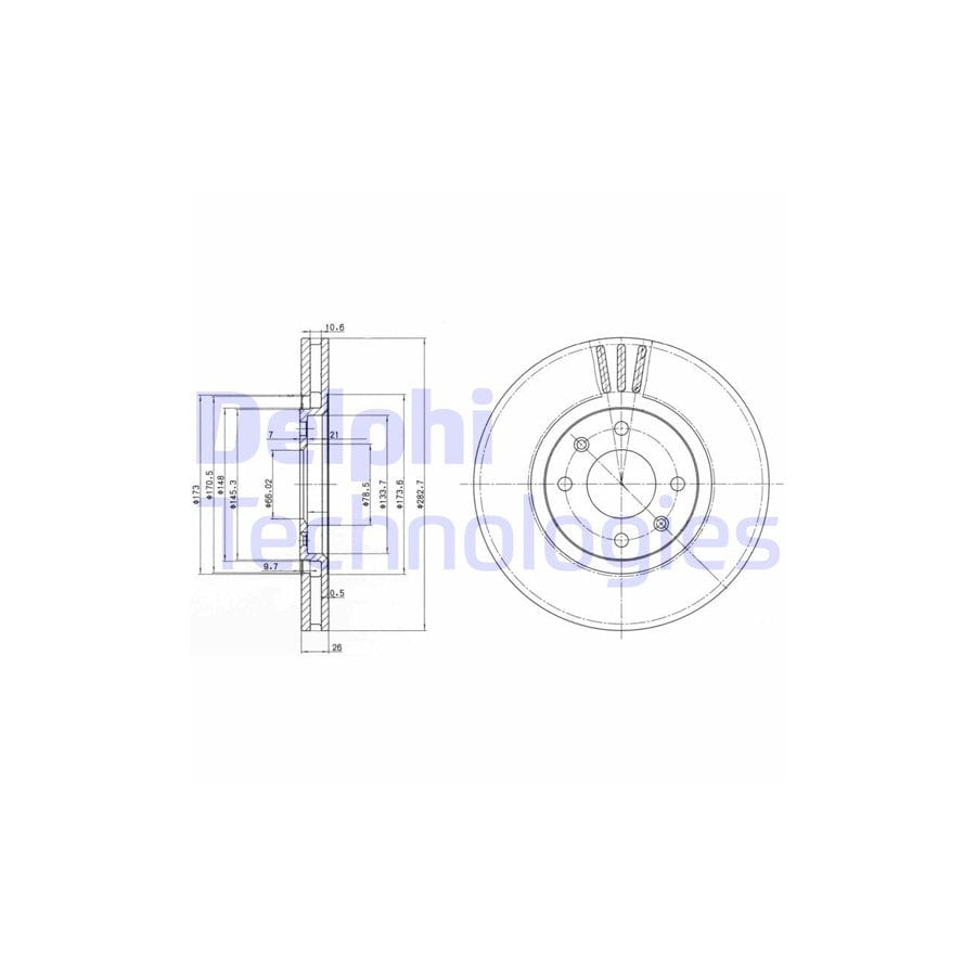 Delphi Bg2872 Brake Disc