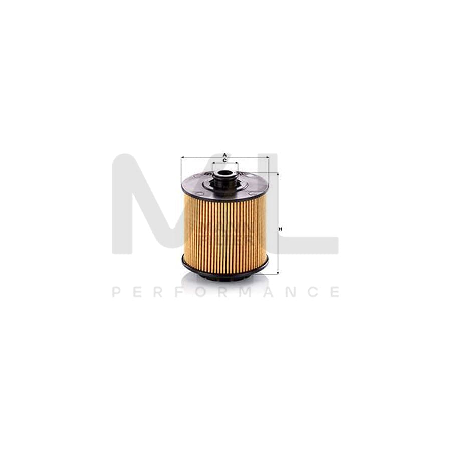 MANN-FILTER HU 9009 z Oil Filter for VOLVO XC40 (536) with seal, Filter Insert | ML Performance Car Parts