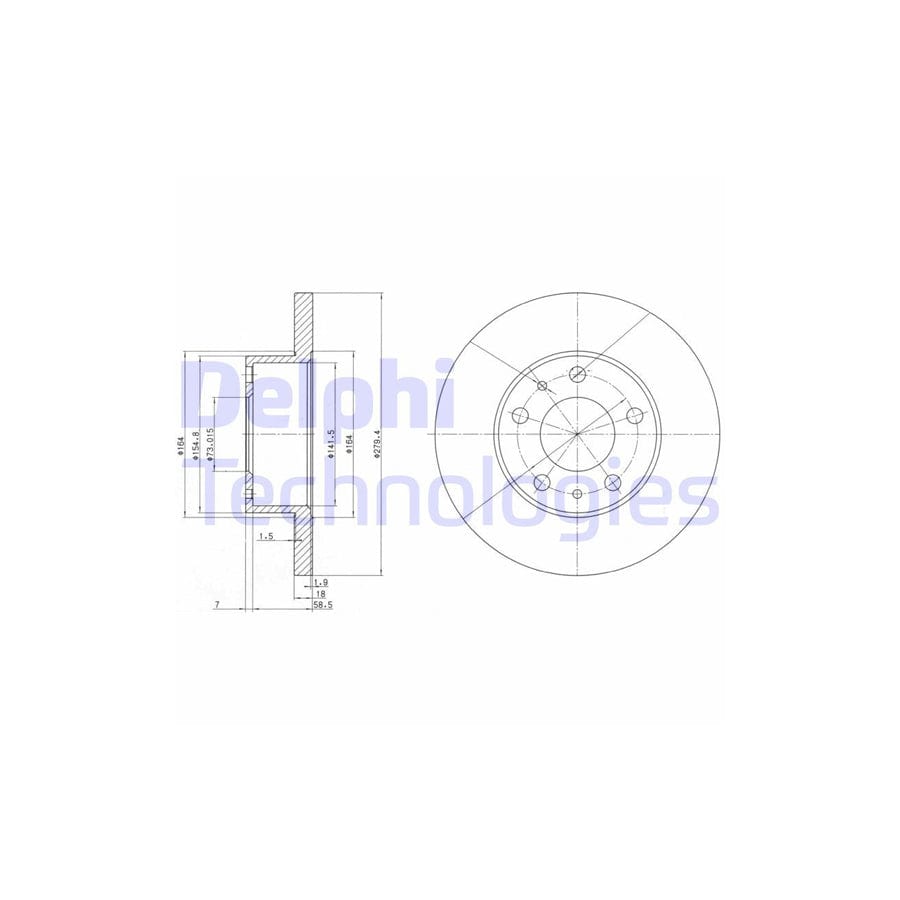 Delphi Bg2845 Brake Disc