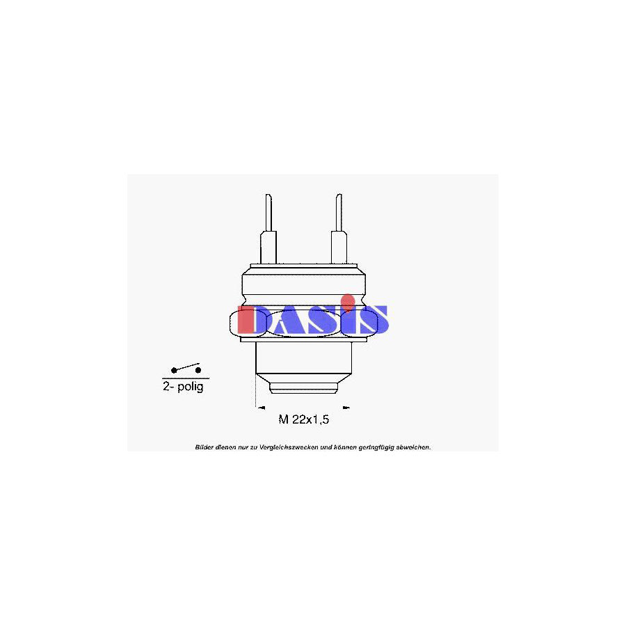 AKS Dasis 752003N Temperature Switch, Radiator Fan | ML Performance UK