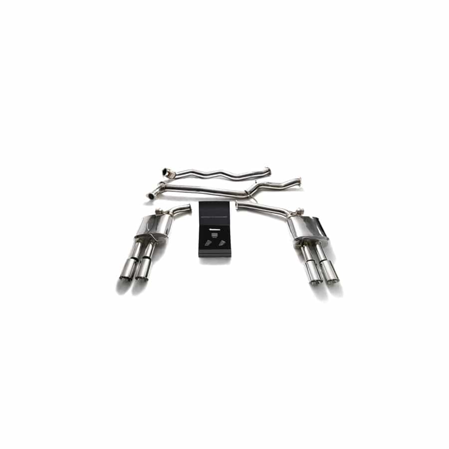 Armytrix AUB84-QS11C Valvetronic Exhaust System Audi A4 | A5 B8 2008-2015 with  Quad Chrome 3.5" | ML Performance UK UK Car Parts