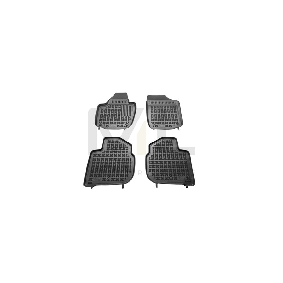 REZAW PLAST Tailored 200209 Floor mat set Elastomer, Front and Rear, Quantity: 4, Black | ML Performance Car Parts