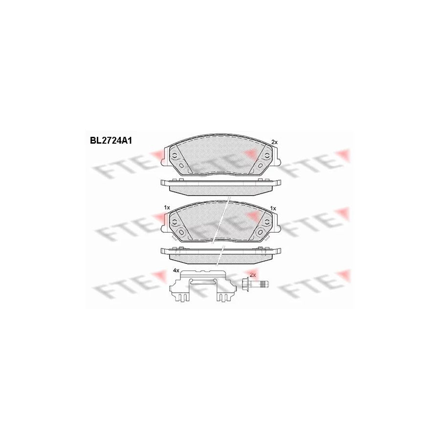 Fte BL2724A1 Brake Pad Set For Toyota Camry Vii Saloon (_V5_) | ML Performance UK Car Parts