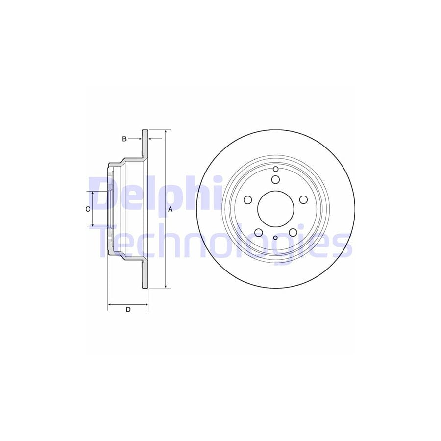 Delphi Bg2842 Brake Disc